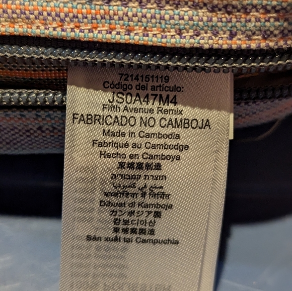 Jansport fifth Avenue remix fanny pack bag waist hip pack Pastel Striped . - Picture 4 of 5